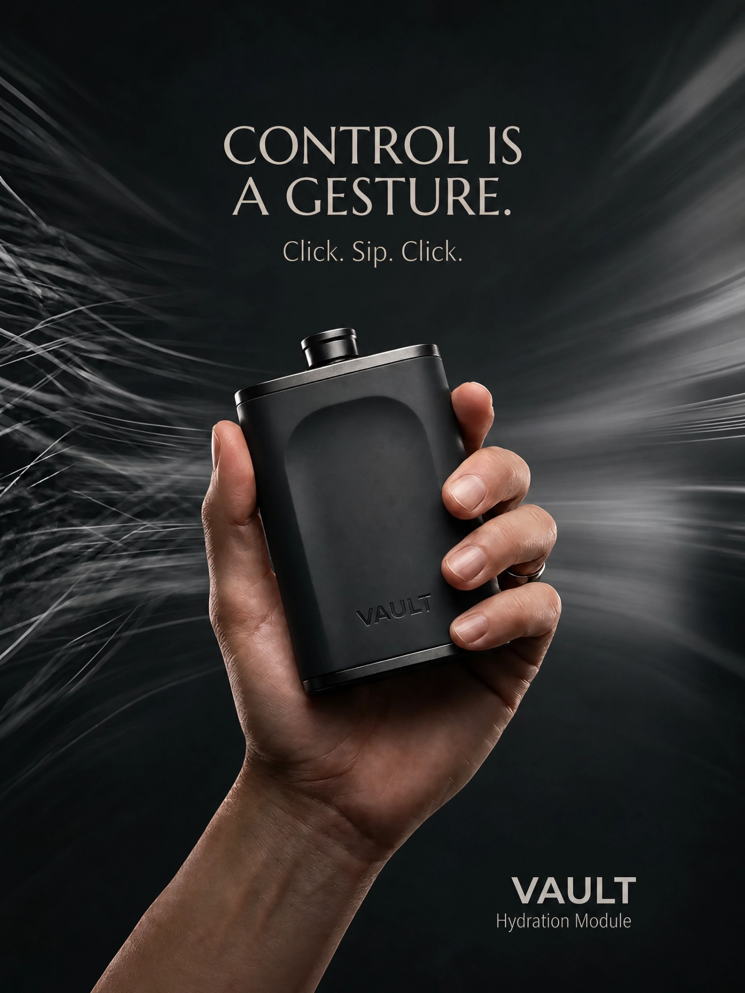 VAULT hydration module — Control is a gesture